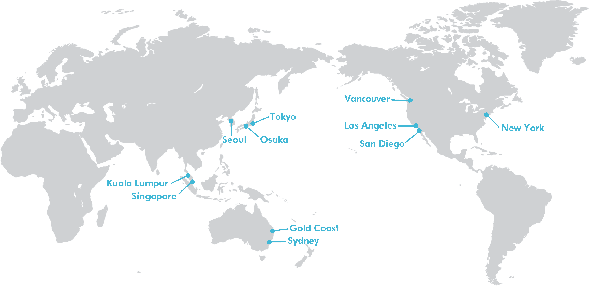 SKYUS world map